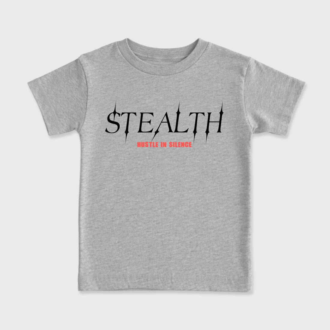 Sneaker match tees – Sneaker Tees To Match Air Max 90 Infrared Shoes – Stealth Kids T-Shirt Heather Grey 2