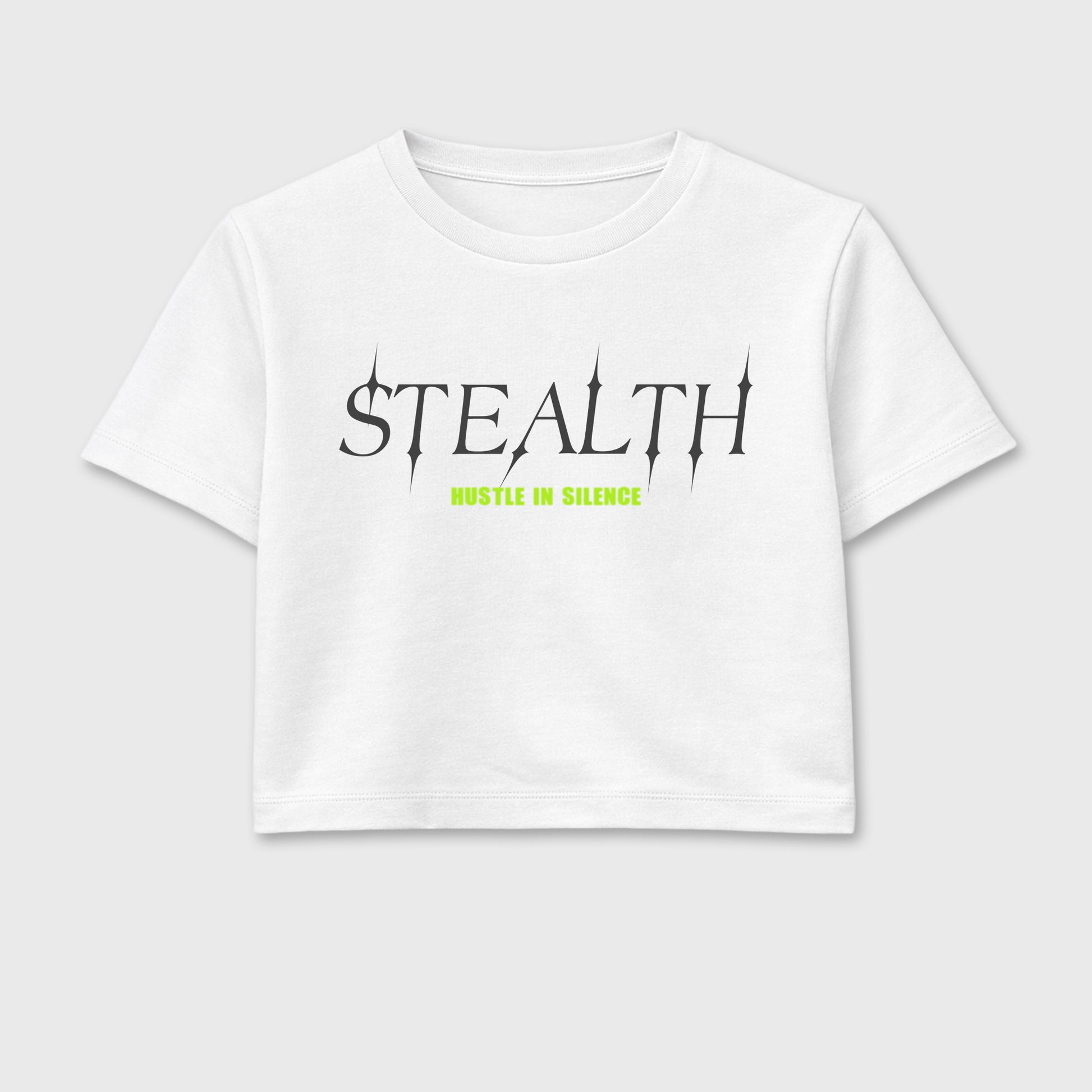 Sneakerfit graphic tee destination – Sneaker Tees To Match Air Max 95 Neon Yellow Sneakers – Stealth Crop T-Shirt White 2