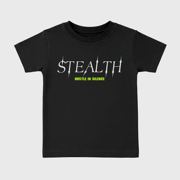 Sneakerfit graphic tee destination – Sneaker Tees To Match Air Max 95 Neon Yellow Sneakers – Stealth Kids T-Shirt Black 2