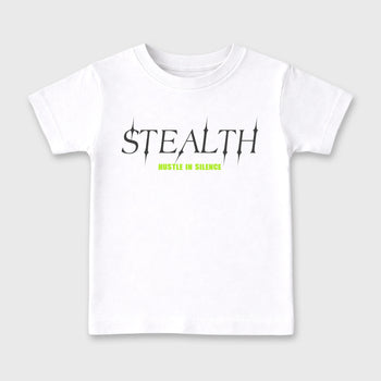 Sneakerfit graphic tee destination – Sneaker Tees To Match Air Max 95 Neon Yellow Sneakers – Stealth Kids T-Shirt White 2