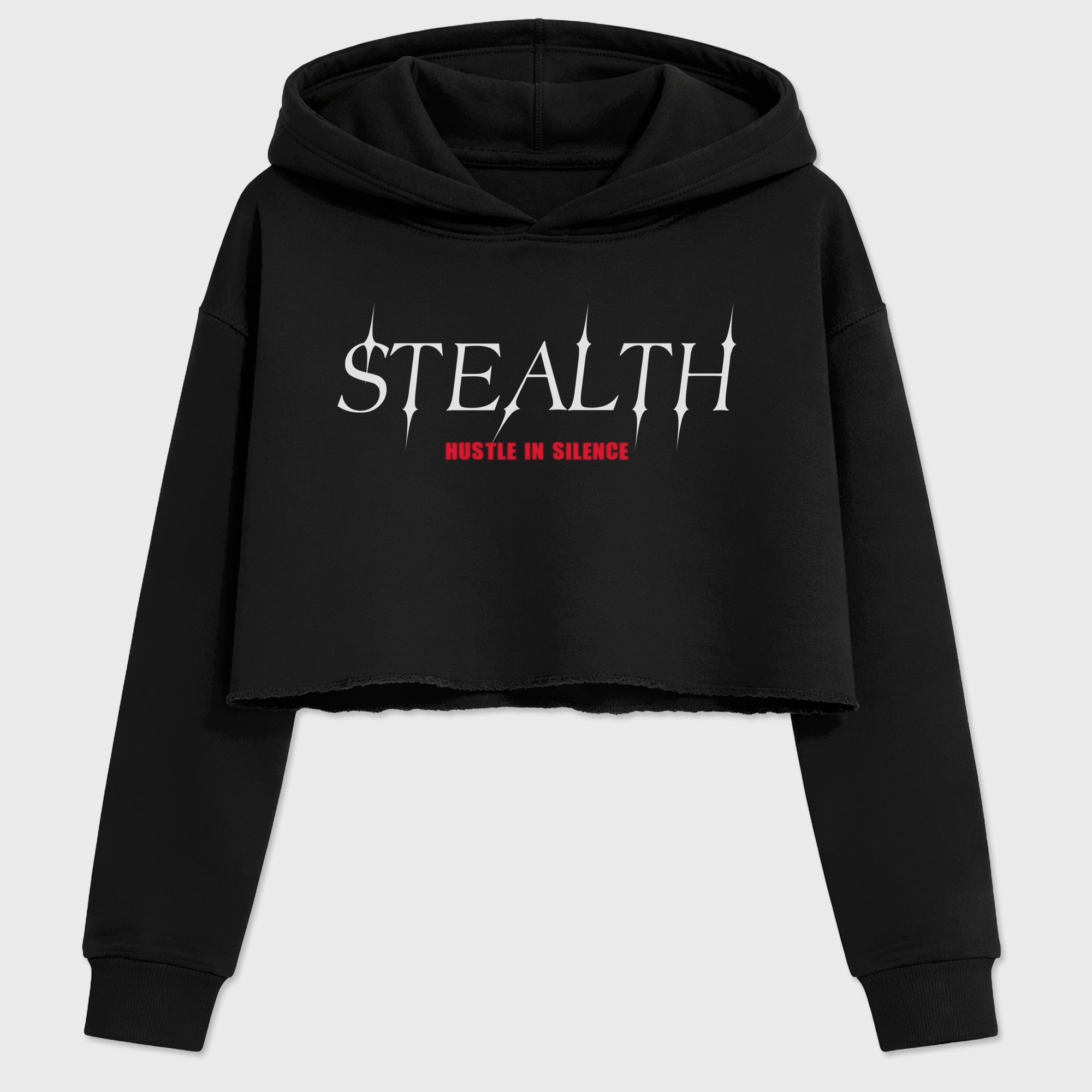 Stealth Women’s Graphic Crop Tee featuring original streetwear artwork designed to match the Air Max 95 Reverse Solar Red. Black 2 Crop Tee.