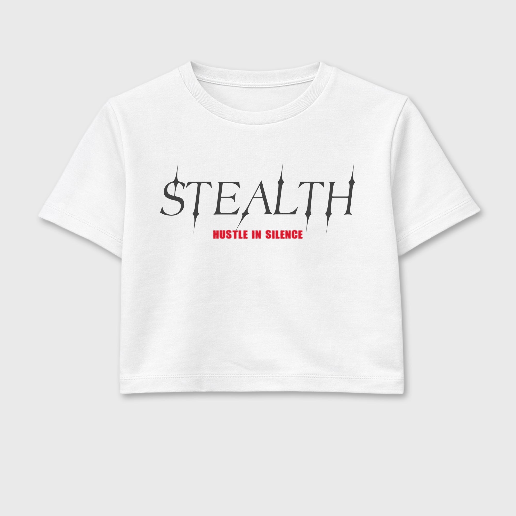 Stealth women’s crop tee designed to match the Air Max 95 Reverse Solar Red, featuring coordinated White 2 options for a perfect streetwear vibe.