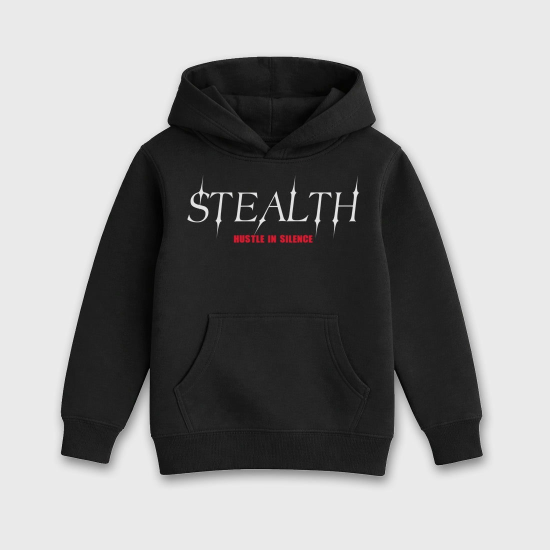 Stealth Baby & Kids Graphic Hoodie featuring original artwork designed to match the Air Max 95 Reverse Solar Red. Black 2 Kids Graphic Sweater.