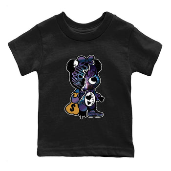 Air Foamposite One Galaxy shirts to match jordans Stitched Hustle Bear unique Halloween sneaker tee Air Foamposite One Galaxy SNRT Sneaker Release Tees Youth Baby Black 2 crew neck shirts