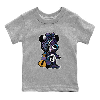 Air Foamposite One Galaxy shirts to match jordans Stitched Hustle Bear unique Halloween sneaker tee Air Foamposite One Galaxy SNRT Sneaker Release Tees Youth Baby Heather Grey 2 crew neck shirts