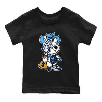 1s Obsidian shirts to match jordans Stitched Hustle Bear sneaker match tees Air Jordan 1 Low OG Obsidian match shoes to clothes SNRT Sneaker Tees Youth Baby Black 2 tee