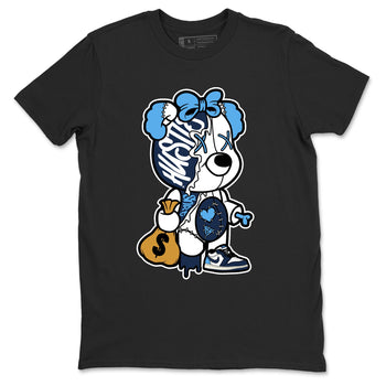 1s Obsidian shirts to match jordans Stitched Hustle Bear sneaker match tees Air Jordan 1 Low OG Obsidian match shoes to clothes SNRT Sneaker Tees unisex cotton Black 2 shirts