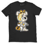 12s Phantom shirts to match jordans Stitched Hustle Bear sneaker match tees Air Jordan 12 WMNS Phantom match shoes to clothes SNRT Sneaker Tees unisex cotton Black 2 shirts