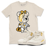 12s Phantom shirts to match jordans Stitched Hustle Bear sneaker match tees Air Jordan 12 WMNS Phantom match shoes to clothes SNRT Sneaker Tees unisex cotton Natural 1 shirts