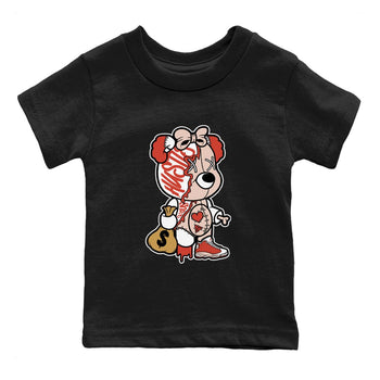 13s Dune Red shirts to match jordans Stitched Hustle Bear unique Halloween sneaker tee Air Jordan 13 Dune Red SNRT Sneaker Tees streetwear brand Baby and Youth Black 2 cotton tee