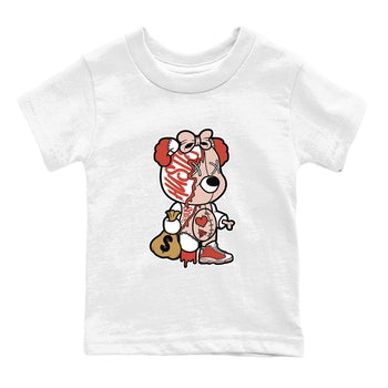 13s Dune Red shirts to match jordans Stitched Hustle Bear unique Halloween sneaker tee Air Jordan 13 Dune Red SNRT Sneaker Tees streetwear brand Baby and Youth White 2 cotton tee
