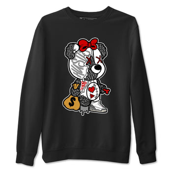 3s Cement Grey shirts to match jordans Stitched Hustle Bear unique Halloween sneaker tee Air Jordan 3 Cement Grey SNRT Sneaker Release Tees unisex cotton Black 2 crew neck shirts