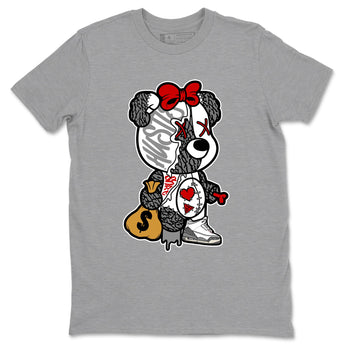 3s Cement Grey shirts to match jordans Stitched Hustle Bear unique Halloween sneaker tee Air Jordan 3 Cement Grey SNRT Sneaker Release Tees unisex cotton Heather Grey 2 crew neck shirts