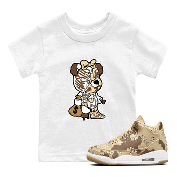 WNBA x Air Jordan 3 _esert Camo shirts to match jordans Stitched Hustle Bear unique Halloween sneaker tee Air Jordan 3 Desert Camo SNRT Sneaker Release Tees Clothing Sneakerhead ShirtsBaby and Youth White 1 cotton tee