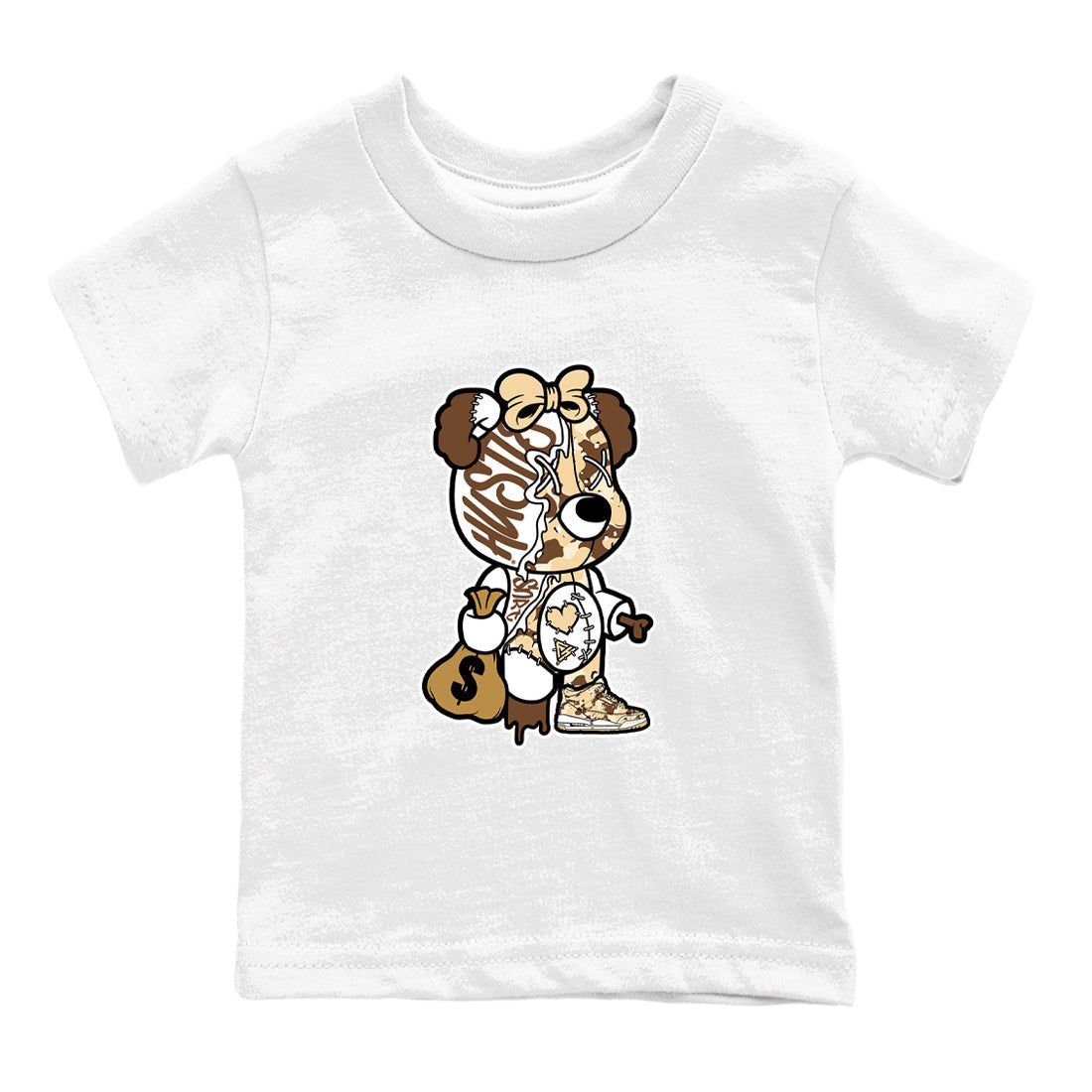 WNBA x Air Jordan 3 _esert Camo shirts to match jordans Stitched Hustle Bear unique Halloween sneaker tee Air Jordan 3 Desert Camo SNRT Sneaker Release Tees Clothing Sneakerhead ShirtsBaby and Youth White 2 cotton tee
