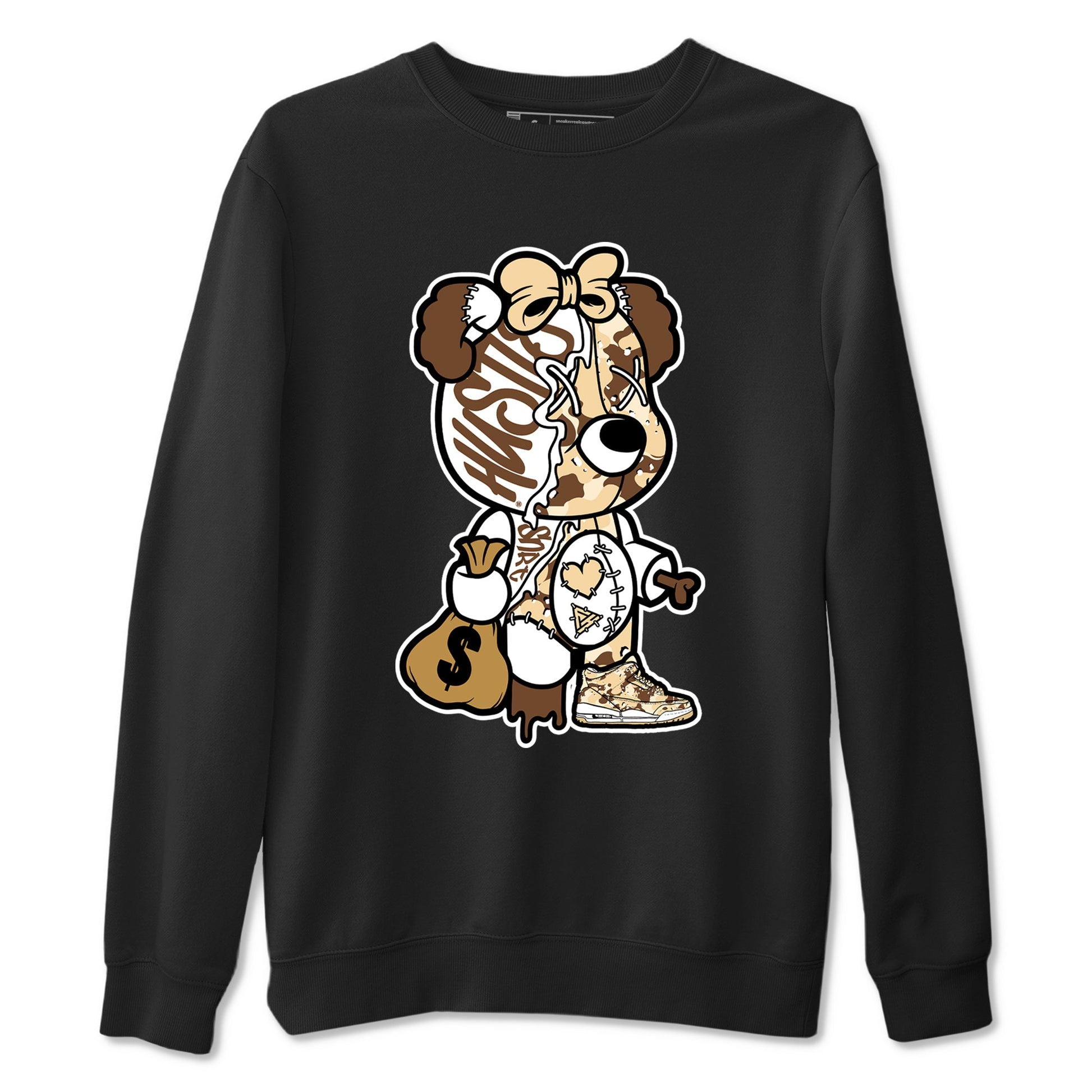 WNBA x Air Jordan 3 _esert Camo shirts to match jordans Stitched Hustle Bear unique Halloween sneaker tee Air Jordan 3 Desert Camo SNRT Sneaker Release Tees Clothing Sneakerhead ShirtsBlack 2 unisex cotton tee
