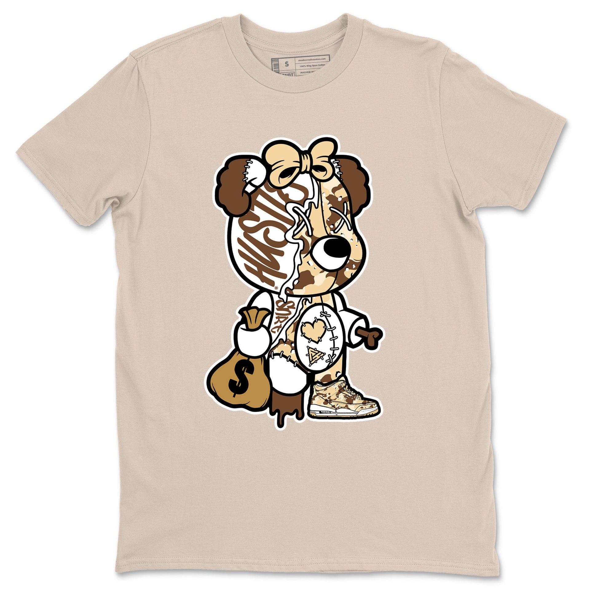 WNBA x Air Jordan 3 _esert Camo shirts to match jordans Stitched Hustle Bear unique Halloween sneaker tee Air Jordan 3 Desert Camo SNRT Sneaker Release Tees Clothing Sneakerhead ShirtsSand 2 unisex cotton tee