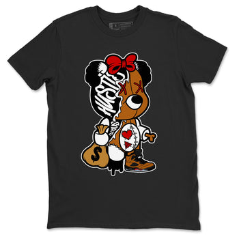 5s Archaeo Brown shirts to match jordans Stitched Hustle Bear unique Halloween sneaker tee Air Jordan 5 Archaeo Brown match shoes to clothes SNRT Sneaker Tees unisex cotton Black 2 shirts