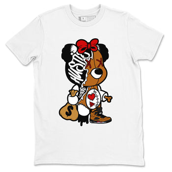 5s Archaeo Brown shirts to match jordans Stitched Hustle Bear unique Halloween sneaker tee Air Jordan 5 Archaeo Brown match shoes to clothes SNRT Sneaker Tees unisex cotton White 2 shirts