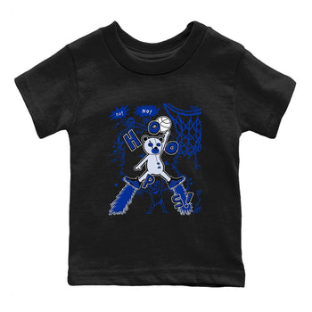 Air Foamposite One Royal shirts to match jordans Stop The Bear sneaker match tees Air Foamposite One Royal SNRT Sneaker Release Tees Youth Baby Black 2 crew neck shirts