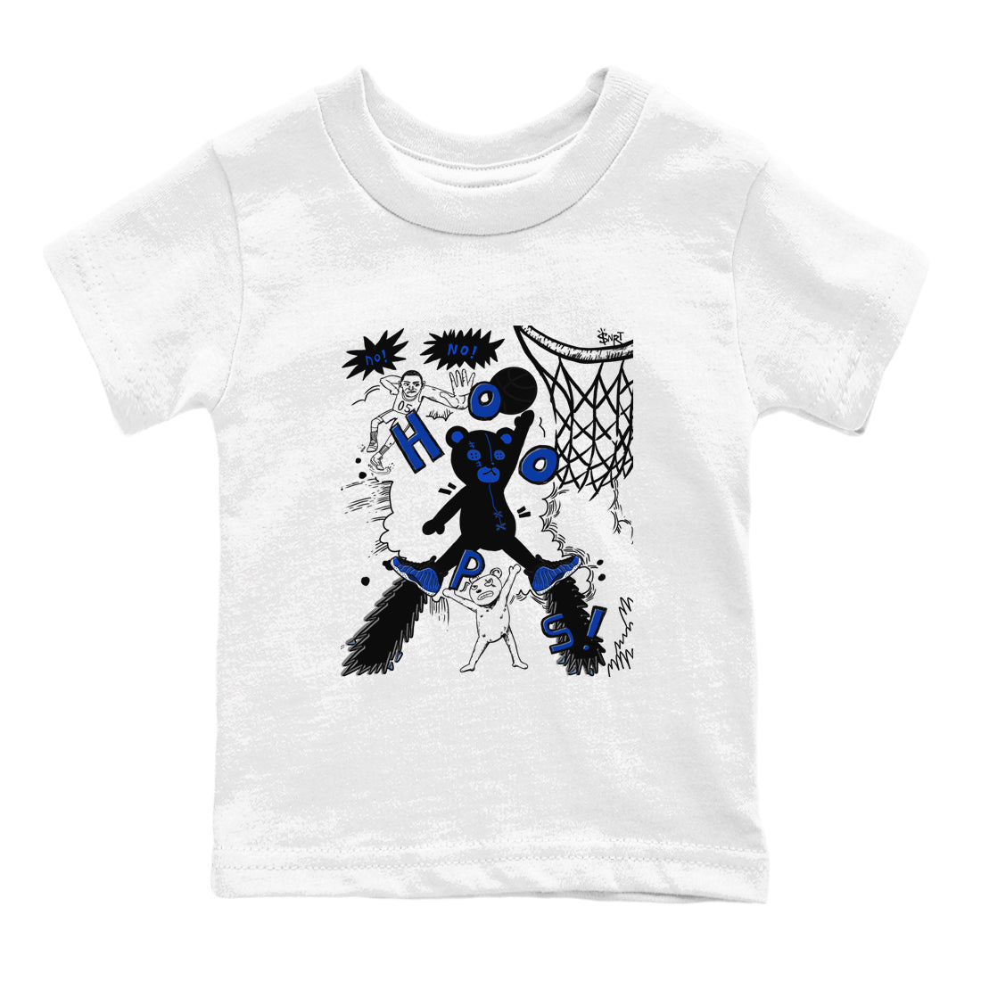 Air Foamposite One Royal shirts to match jordans Stop The Bear sneaker match tees Air Foamposite One Royal SNRT Sneaker Release Tees Youth Baby White 2 crew neck shirts