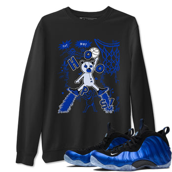 Air Foamposite One Royal shirts to match jordans Stop The Bear sneaker match tees Air Foamposite One Royal SNRT Sneaker Release Tees unisex cotton Black 1 crew neck shirts