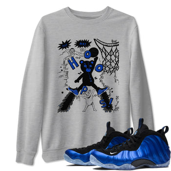 Air Foamposite One Royal shirts to match jordans Stop The Bear sneaker match tees Air Foamposite One Royal SNRT Sneaker Release Tees unisex cotton Heather Grey 1 crew neck shirts