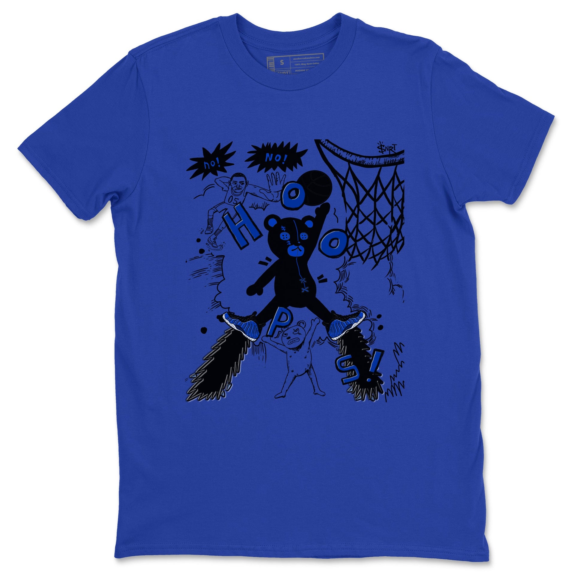 Air Foamposite One Royal shirts to match jordans Stop The Bear sneaker match tees Air Foamposite One Royal SNRT Sneaker Release Tees unisex cotton Royal Blue 2 crew neck shirts