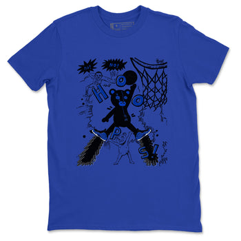 Air Foamposite One Royal shirts to match jordans Stop The Bear sneaker match tees Air Foamposite One Royal SNRT Sneaker Release Tees unisex cotton Royal Blue 2 crew neck shirts