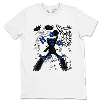 Air Foamposite One Royal shirts to match jordans Stop The Bear sneaker match tees Air Foamposite One Royal SNRT Sneaker Release Tees unisex cotton White 2 crew neck shirts