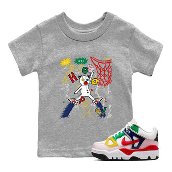 AF 3 Nigo shirtsto match jordans Stop The Bear sneaker match tees Air Force 3 Low x Nigo Blue Void and Tour Yellow match shoes to clothes SNRT Sneaker Tees Youth Baby Heather Grey 1 tee