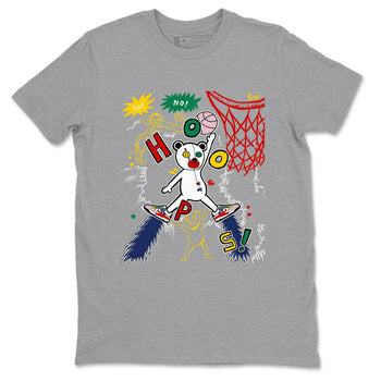 AF 3 Nigo shirtsto match jordans Stop The Bear sneaker match tees Air Force 3 Low x Nigo Blue Void and Tour Yellow match shoes to clothes SNRT Sneaker Tees unisex cotton Heather Grey 2 shirts