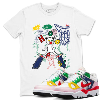 AF 3 Nigo shirtsto match jordans Stop The Bear sneaker match tees Air Force 3 Low x Nigo Blue Void and Tour Yellow match shoes to clothes SNRT Sneaker Tees unisex cotton White 1 shirts