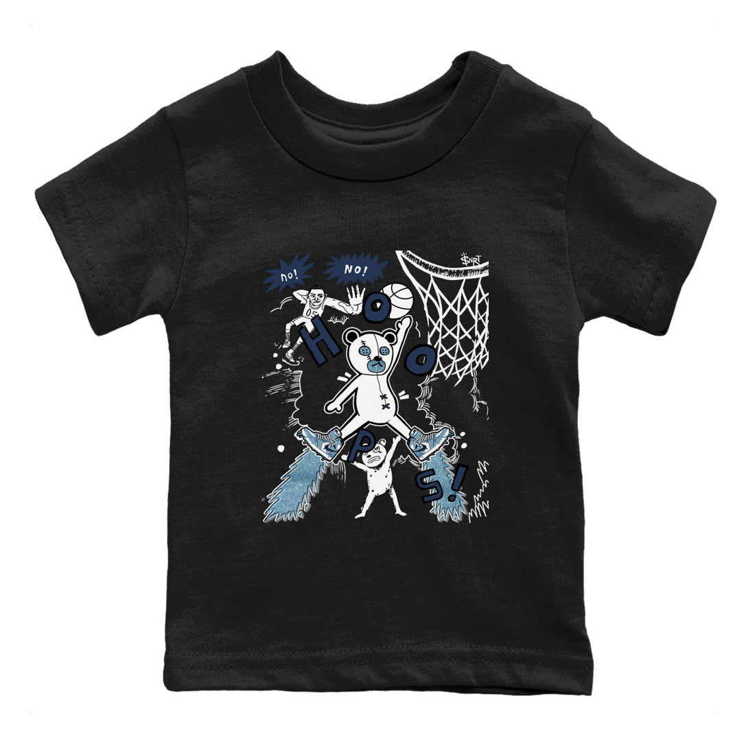 1s Denim shirts to match jordans Stop The Bear sneaker match tees Air Jordan 1 Denim SNRT Sneaker Tees streetwear brand Baby and Youth Black 2 cotton tee