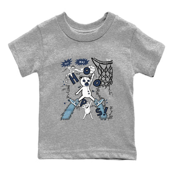 1s Denim shirts to match jordans Stop The Bear sneaker match tees Air Jordan 1 Denim SNRT Sneaker Tees streetwear brand Baby and Youth Heather Grey 2 cotton tee