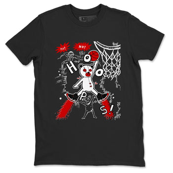 11s Bred Velvet shirts to match jordans Stop The Bear sneaker match tees Air Jordan 11 Retro Bred Velvet match shoes to clothes SNRT Sneaker Tees unisex cotton Black 2 shirts