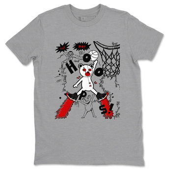 11s Bred Velvet shirts to match jordans Stop The Bear sneaker match tees Air Jordan 11 Retro Bred Velvet match shoes to clothes SNRT Sneaker Tees unisex cotton Heather Grey 2 shirts