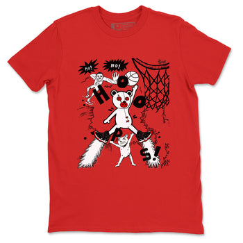 11s Bred Velvet shirts to match jordans Stop The Bear sneaker match tees Air Jordan 11 Retro Bred Velvet match shoes to clothes SNRT Sneaker Tees unisex cotton Red 2 shirts