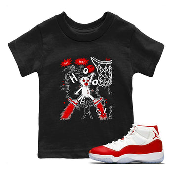 11s Cherry shirts to match jordans Stop The Bear sneaker match tees Air Jordan 11 Retro Cherry match shoes to clothes SNRT Sneaker Tees Youth Baby Black 1 tee