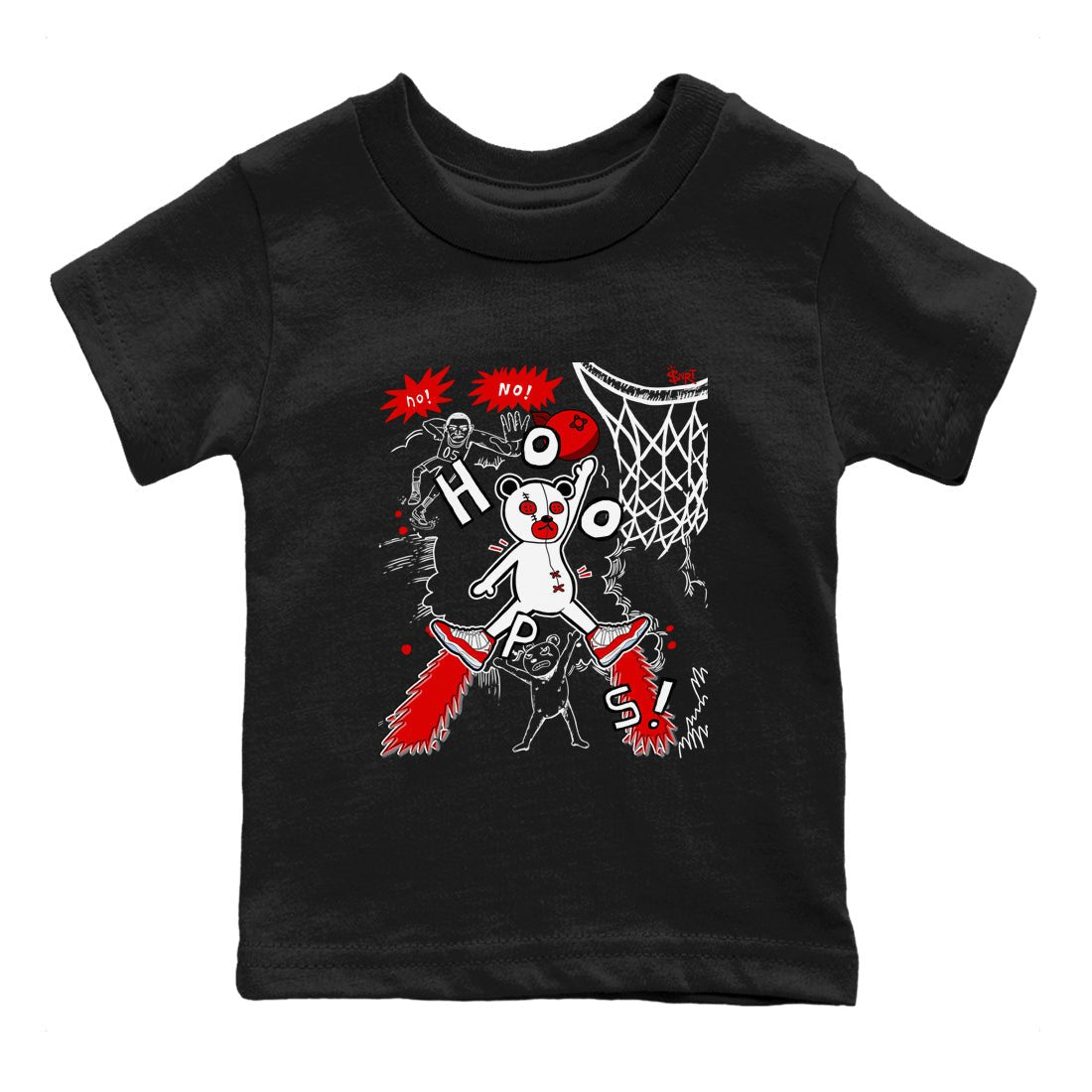 11s Cherry shirts to match jordans Stop The Bear sneaker match tees Air Jordan 11 Retro Cherry match shoes to clothes SNRT Sneaker Tees Youth Baby Black 2 tee
