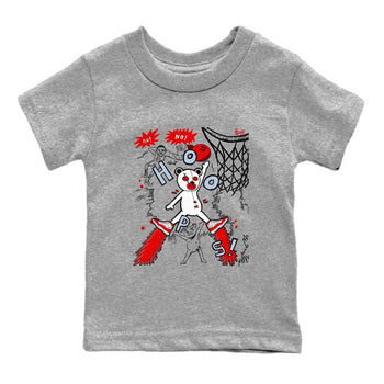 11s Cherry shirts to match jordans Stop The Bear sneaker match tees Air Jordan 11 Retro Cherry match shoes to clothes SNRT Sneaker Tees Youth Baby Heather Grey 2 tee