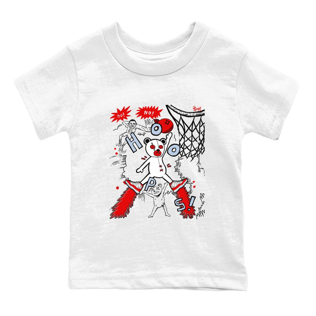 11s Cherry shirts to match jordans Stop The Bear sneaker match tees Air Jordan 11 Retro Cherry match shoes to clothes SNRT Sneaker Tees Youth Baby White 2 tee