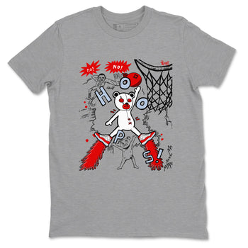 11s Cherry shirts to match jordans Stop The Bear sneaker match tees Air Jordan 11 Retro Cherry match shoes to clothes SNRT Sneaker Tees unisex cotton Heather Grey 2 shirts