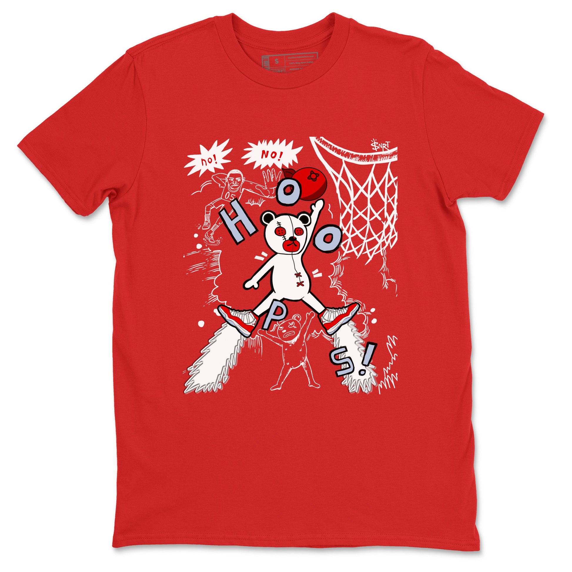 11s Cherry shirts to match jordans Stop The Bear sneaker match tees Air Jordan 11 Retro Cherry match shoes to clothes SNRT Sneaker Tees unisex cotton Red 2 shirts