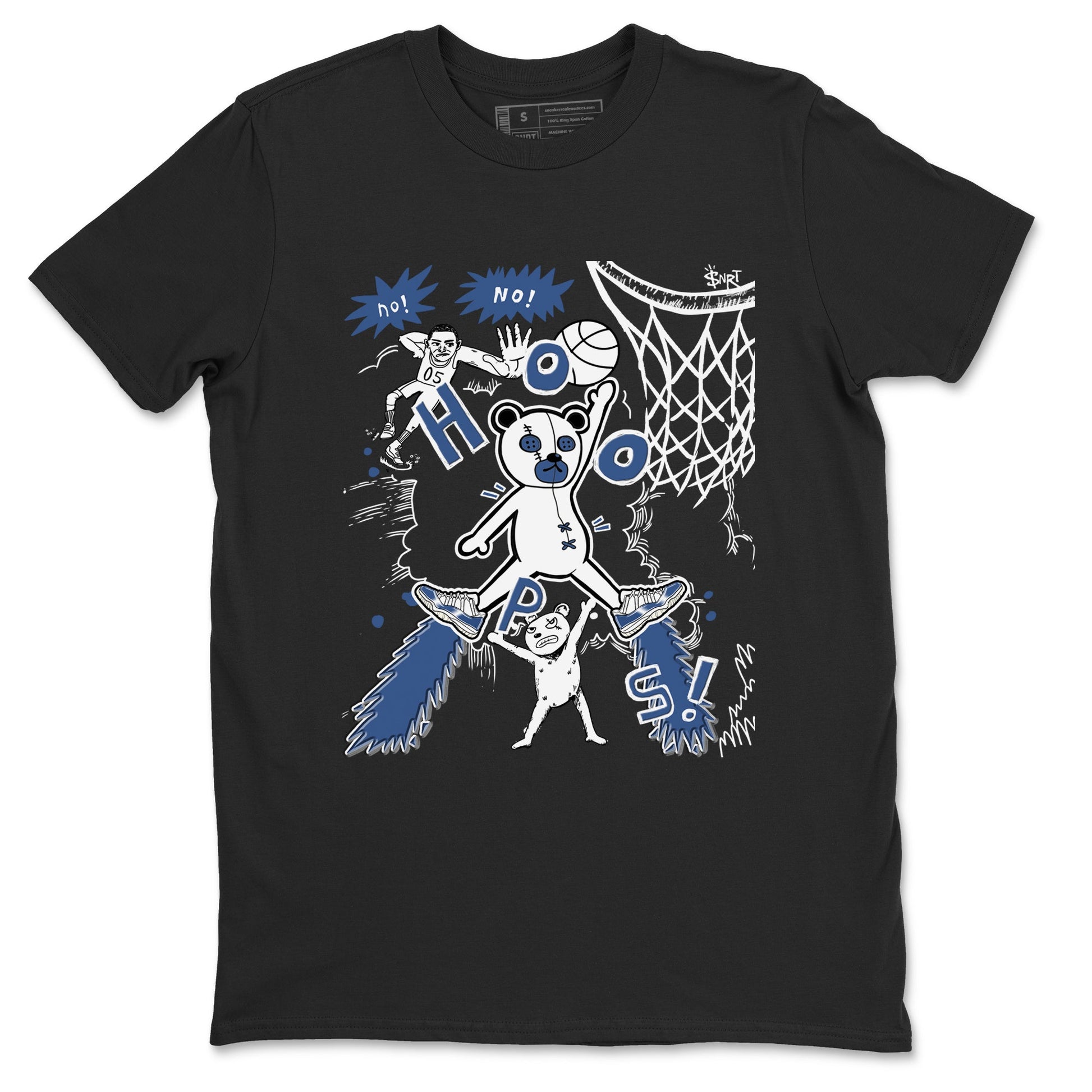 11s Diffused Blue shirts to match jordans Stop The Bear sneaker match tees Air Jordan 11 Diffused Blue SNRT Sneaker Release Tees unisex cotton Black 2 crew neck shirts