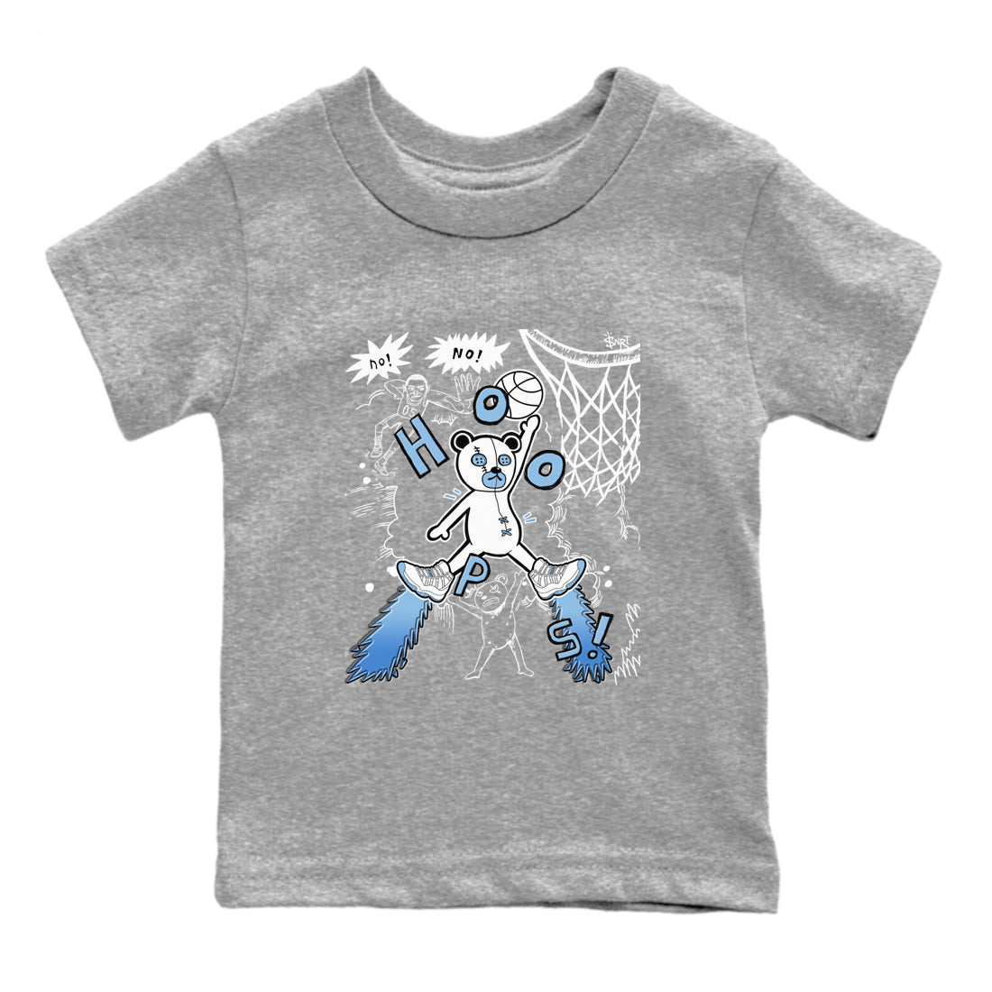 11s Legend Blue shirts to match jordans Stop The Bear best t shirts to wear with jordans AJ11 Retro Legend Blue match shoes to clothes SNRT Sneaker Tees Youth Baby Heather Grey 2 tee