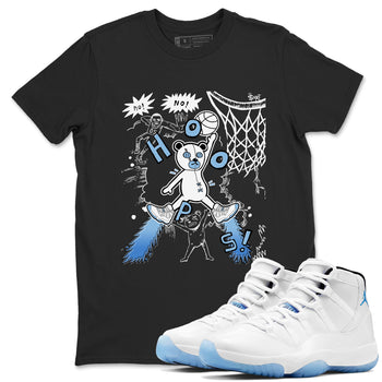 11s Legend Blue shirts to match jordans Stop The Bear best t shirts to wear with jordans AJ11 Retro Legend Blue match shoes to clothes SNRT Sneaker Tees unisex cotton Black 1 shirts