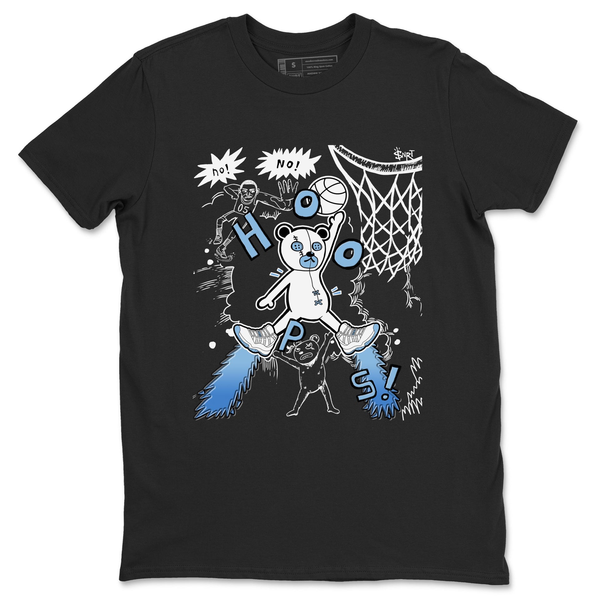 11s Legend Blue shirts to match jordans Stop The Bear best t shirts to wear with jordans AJ11 Retro Legend Blue match shoes to clothes SNRT Sneaker Tees unisex cotton Black 2 shirts