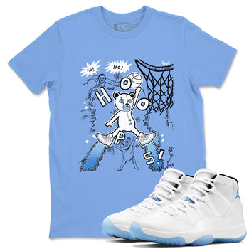 11s Legend Blue shirts to match jordans Stop The Bear best t shirts to wear with jordans AJ11 Retro Legend Blue match shoes to clothes SNRT Sneaker Tees unisex cotton Carolina Blue 1 shirts