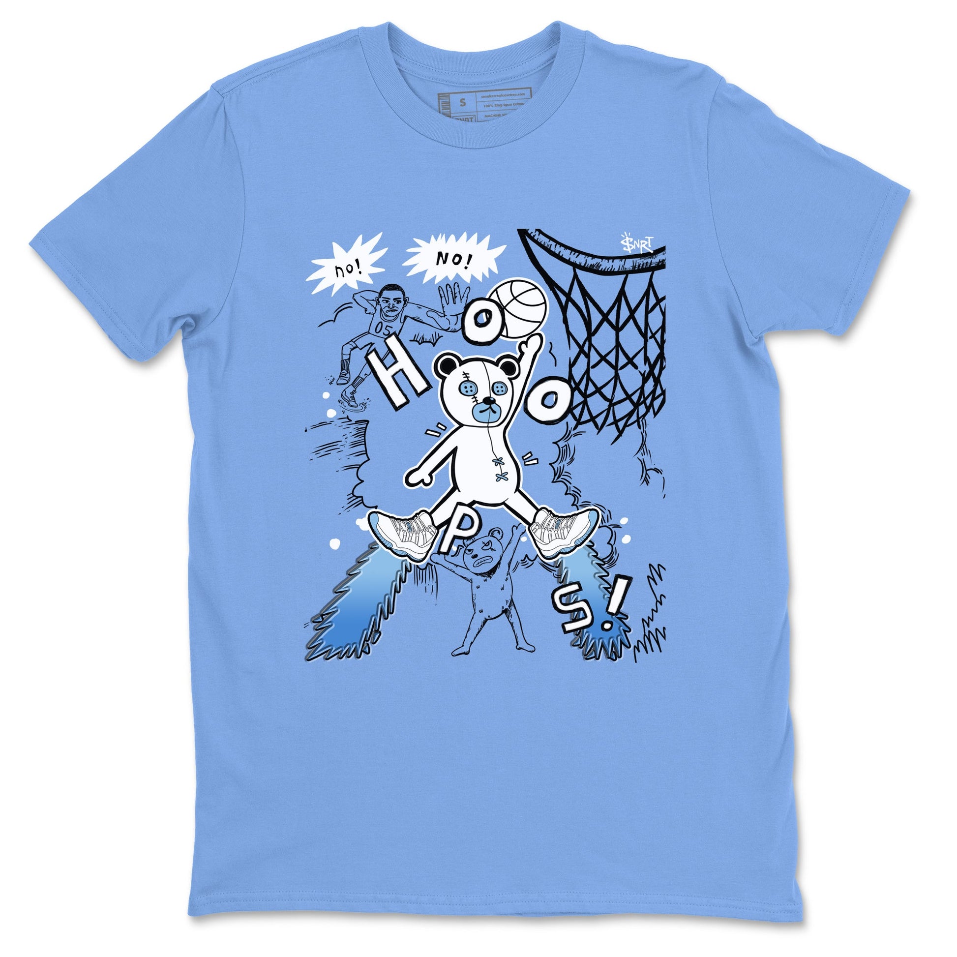 11s Legend Blue shirts to match jordans Stop The Bear best t shirts to wear with jordans AJ11 Retro Legend Blue match shoes to clothes SNRT Sneaker Tees unisex cotton Carolina Blue 2 shirts